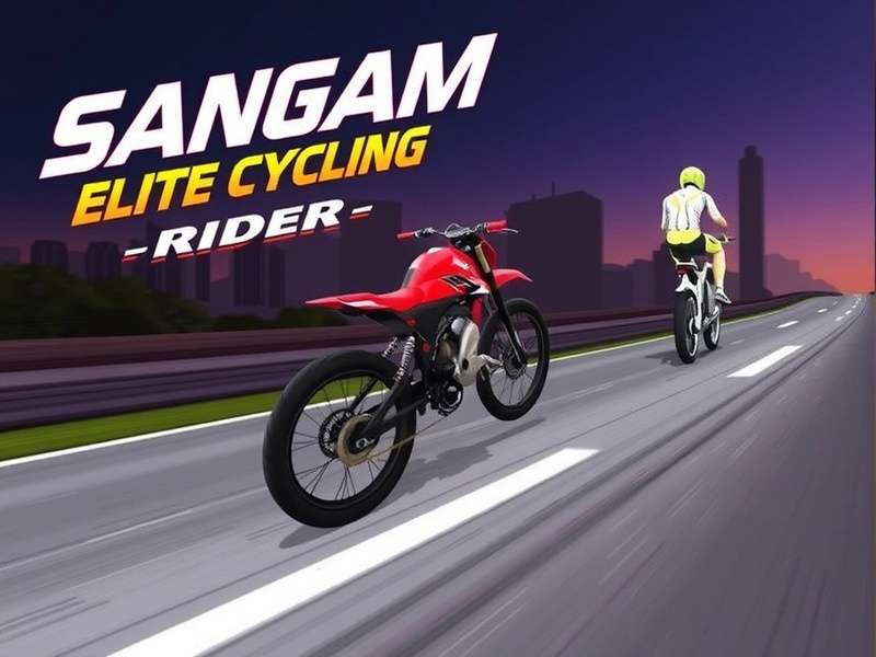 Sangam Elite Cycling Rider Game Banner